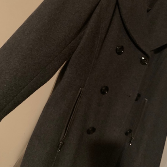 Black Pea Coat - Picture 4 of 7